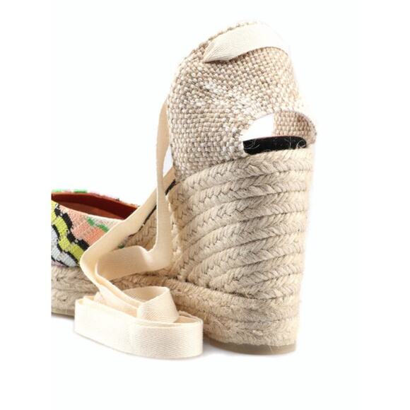Missoni x CASTANER Carina chevron wedge espadrilles Size 6 Multicolor - Picture 4 of 13